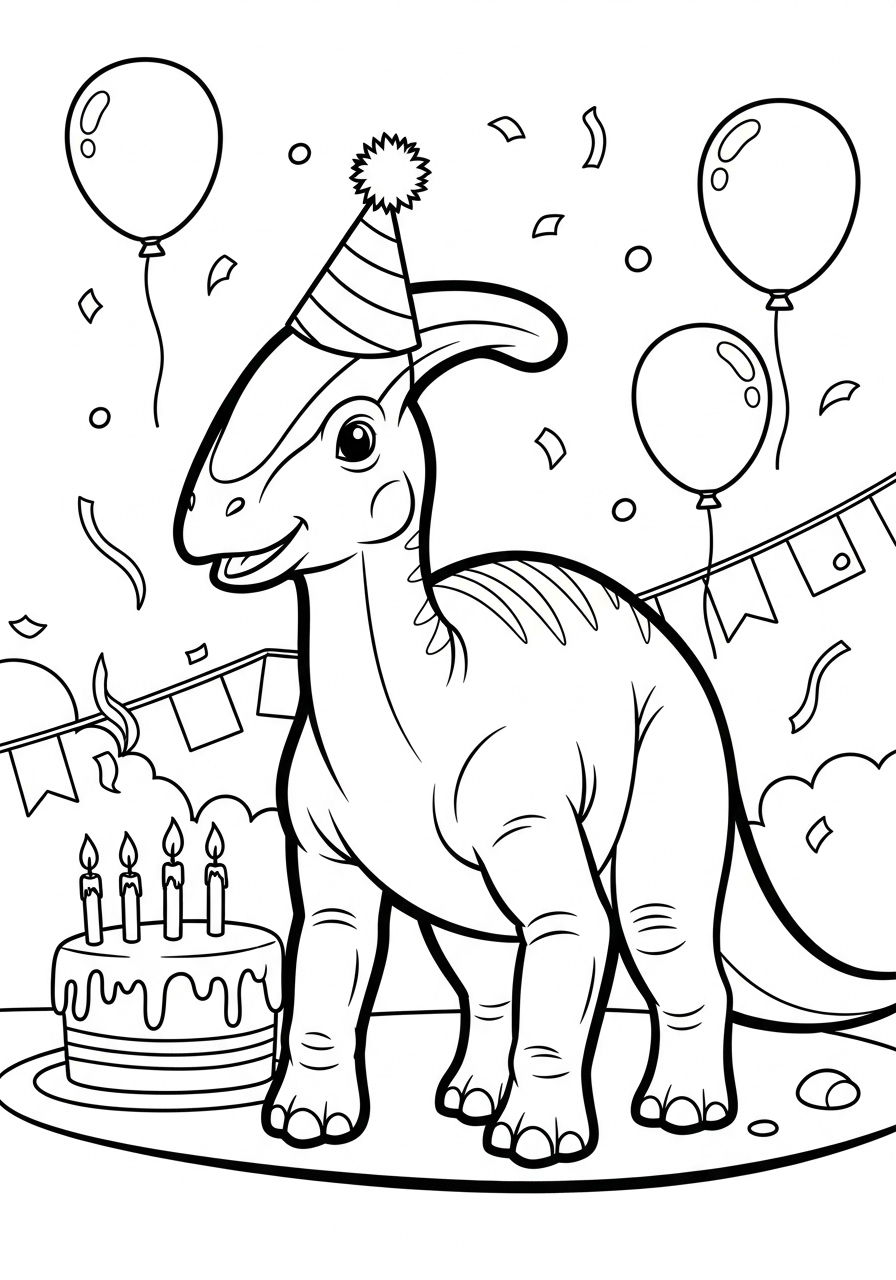 Parasaurolophus Coloring Pages 11 free adult Parasaurolophus coloring pages