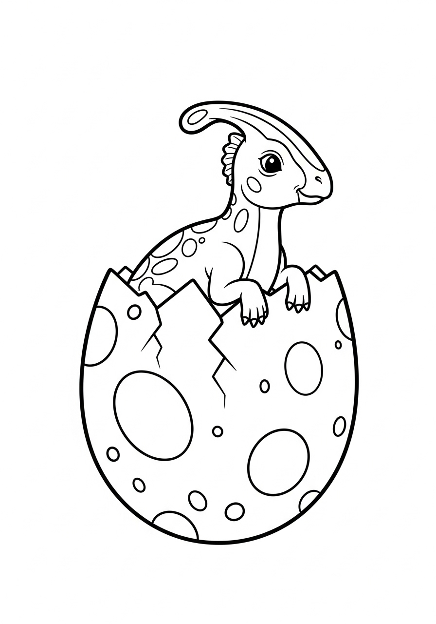 Parasaurolophus Coloring Pages 4 Parasaurolophus coloring pages easy
