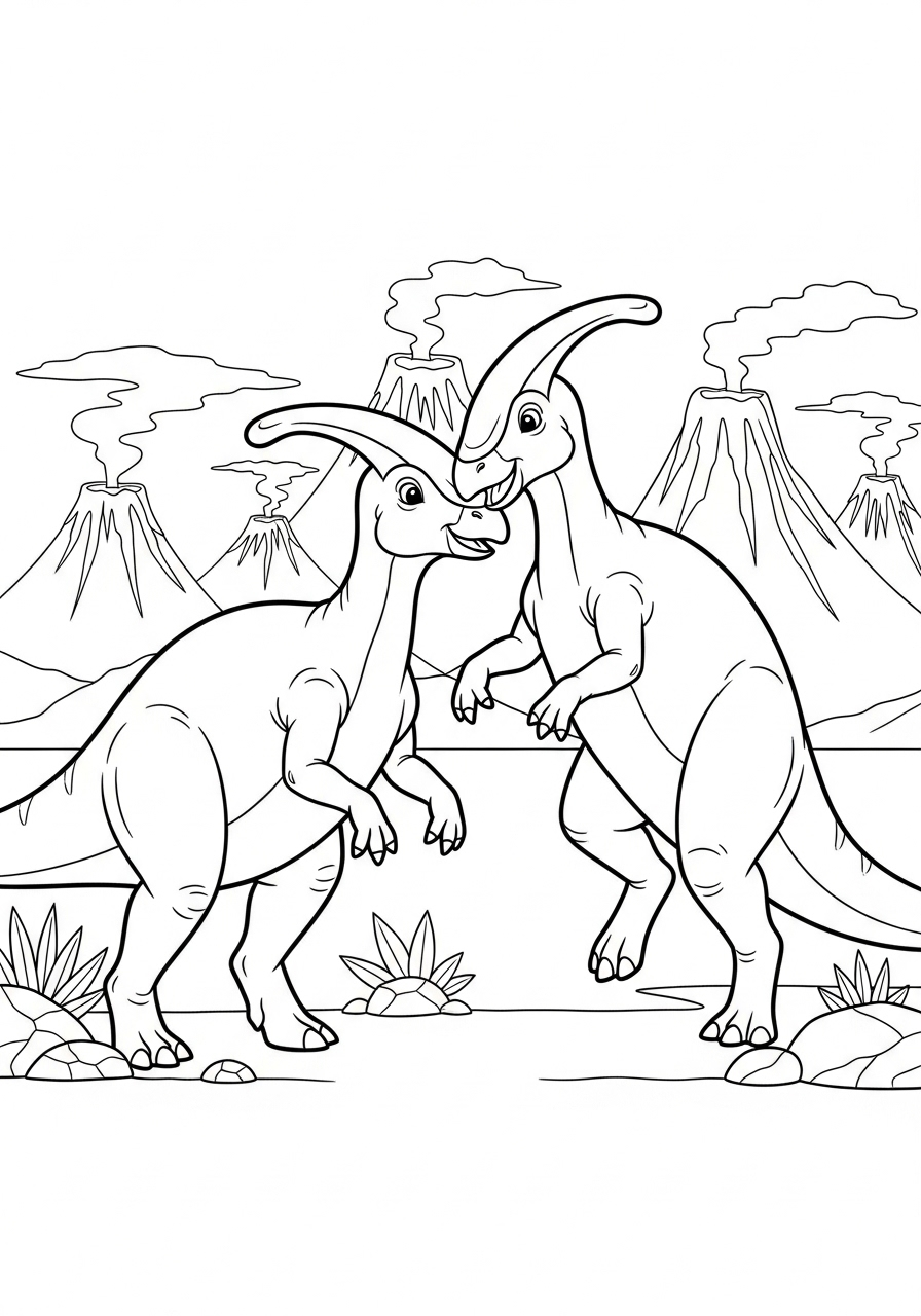 Parasaurolophus Coloring Pages 21 free Parasaurolophus coloring pages printable
