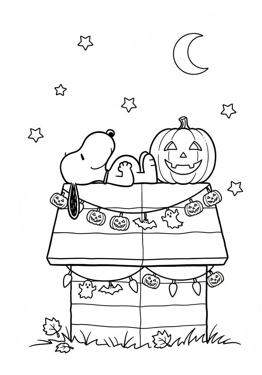 Snoopy Halloween Coloring Pages 11 coloring pages for Snoopy Halloween