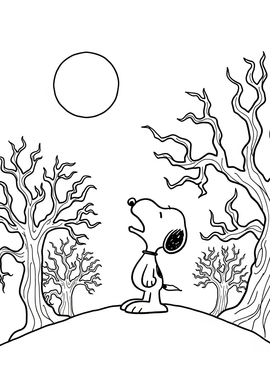 Snoopy Halloween Coloring Pages 10 Snoopy Halloween coloring pages pdf