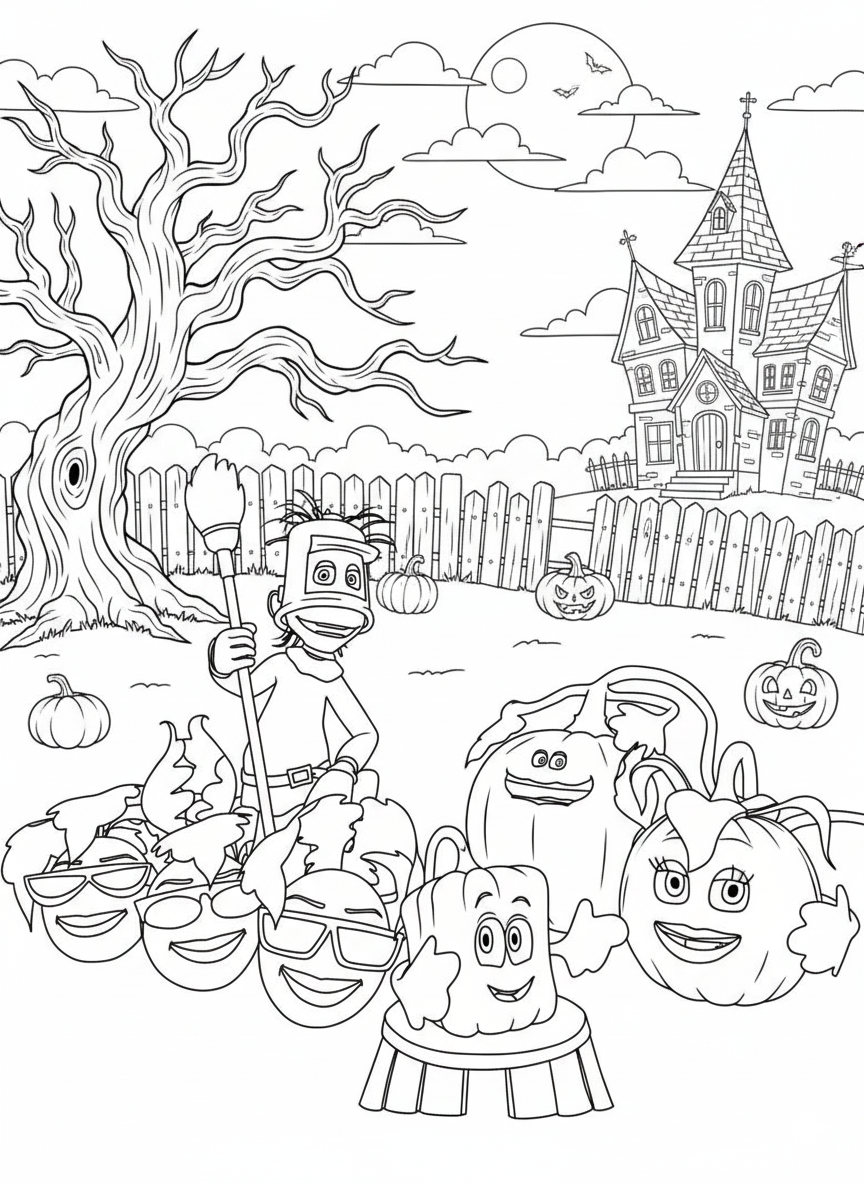Spookley the Square Pumpkin Coloring Pages 16 Spookley the Square Pumpkin coloring pages printable 1