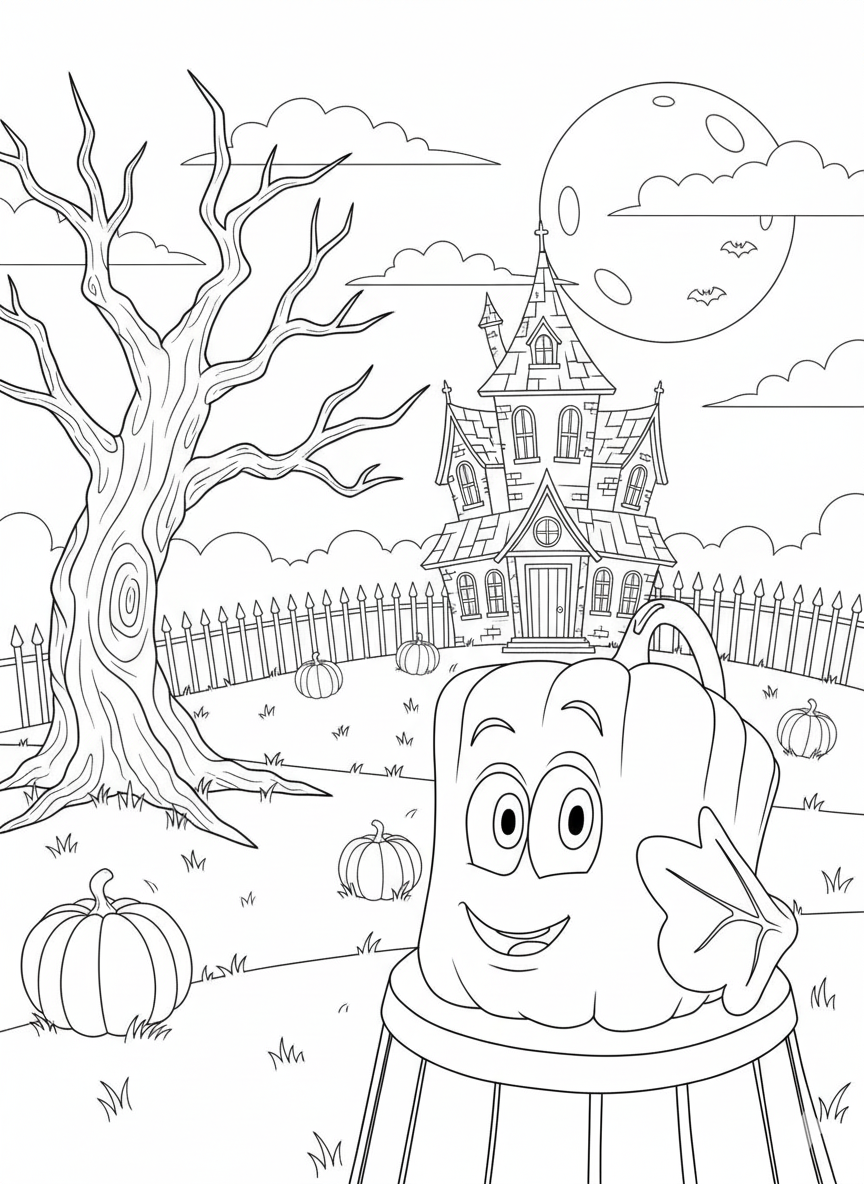 Spookley the Square Pumpkin Coloring Pages 15 free coloring pages Spookley the Square Pumpkin 1