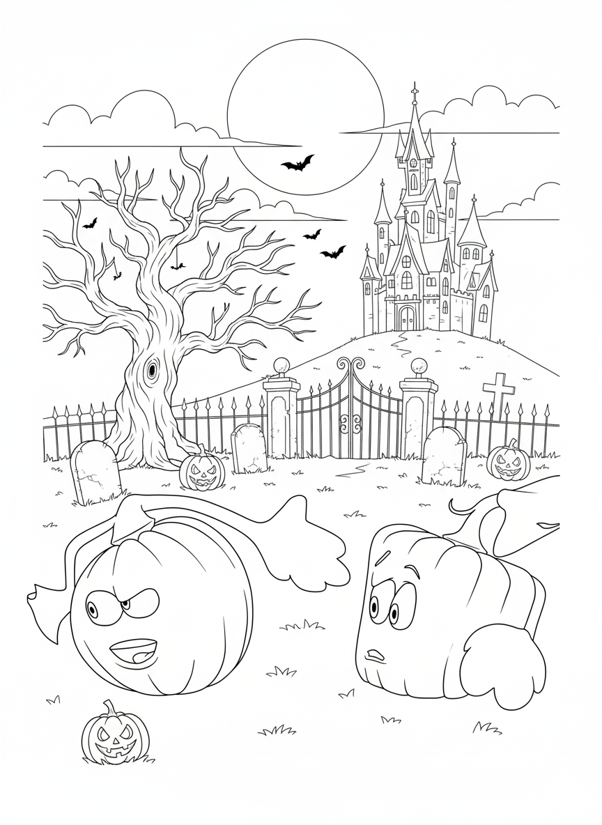 Spookley the Square Pumpkin Coloring Pages 9 coloring pages printable Spookley the Square Pumpkin 1
