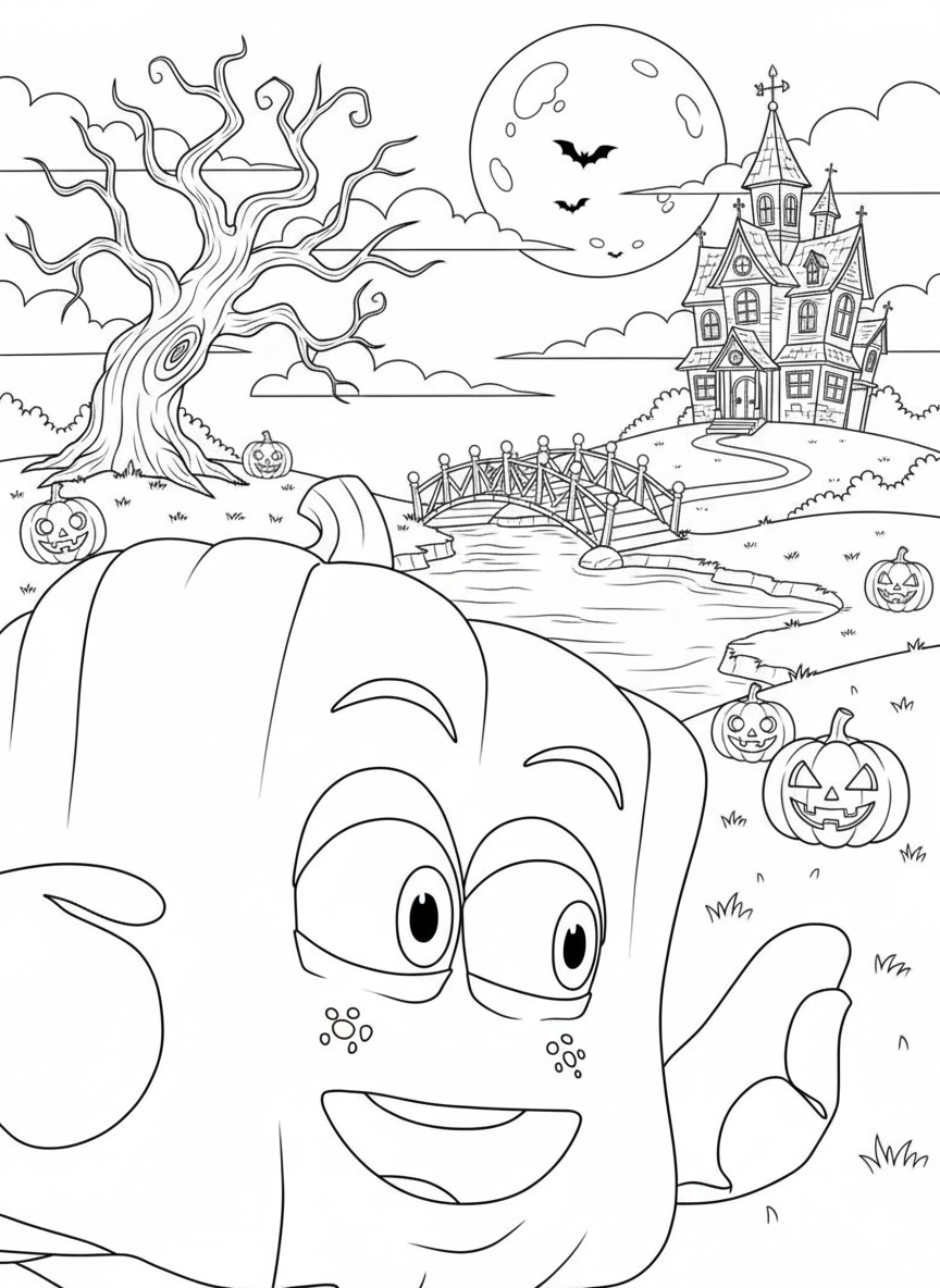 Spookley the Square Pumpkin Coloring Pages 10 Spookley the Square Pumpkin coloring pages printable free