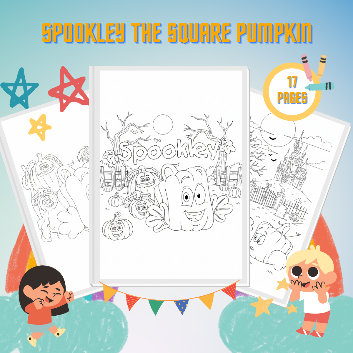 Spookley the Square Pumpkin Coloring Pages thumbnail