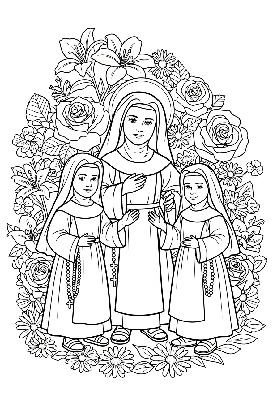 St. Therese Coloring Pages 15 St. Therese decorations coloring pages