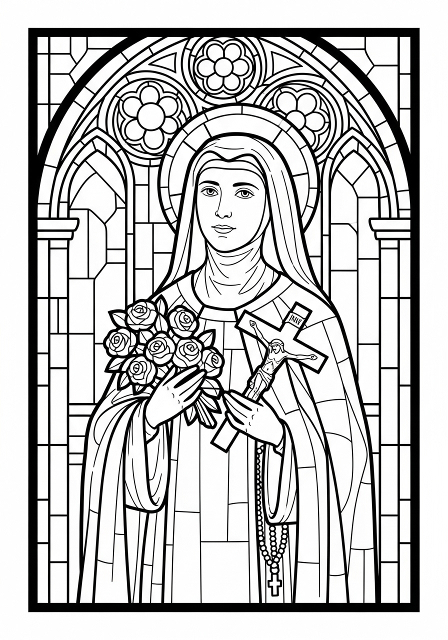 St. Therese Coloring Pages 23 free coloring St. Therese pages