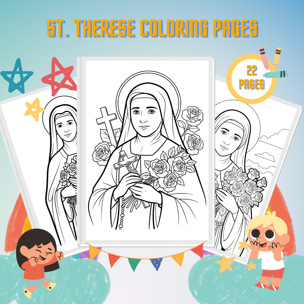 St. Therese Coloring Pages
