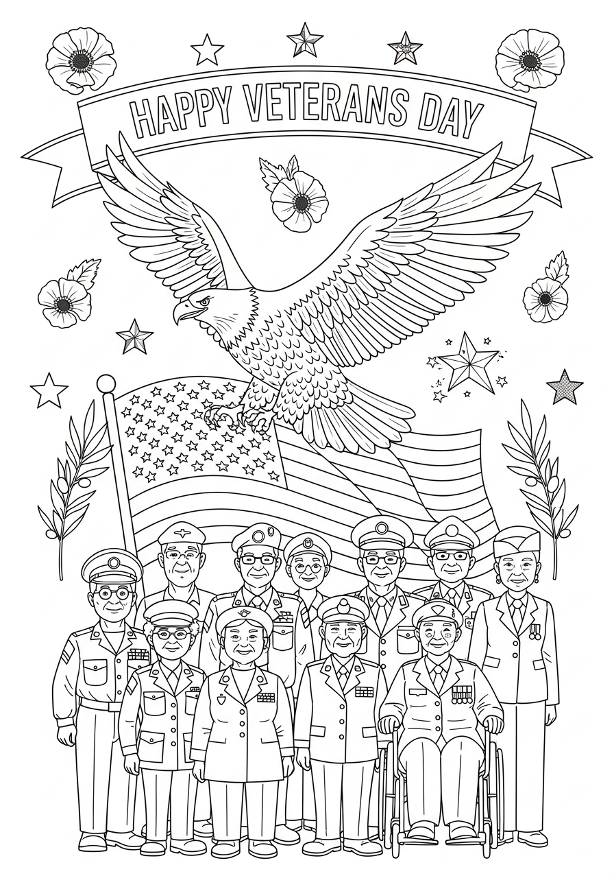 Veterans Day Coloring Pages 22 coloring pages for Veterans Day