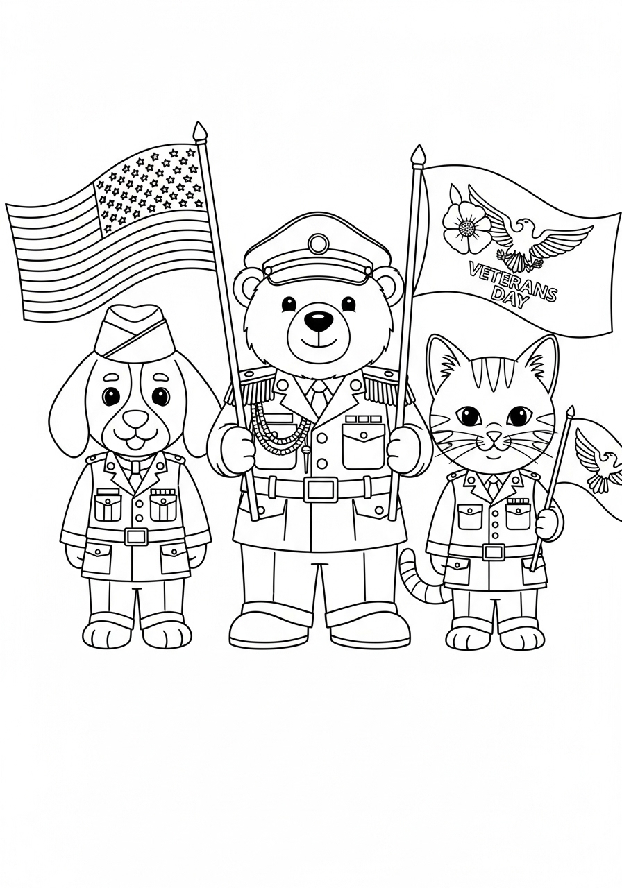 Veterans Day Coloring Pages 7 free adult Veterans Day coloring pages