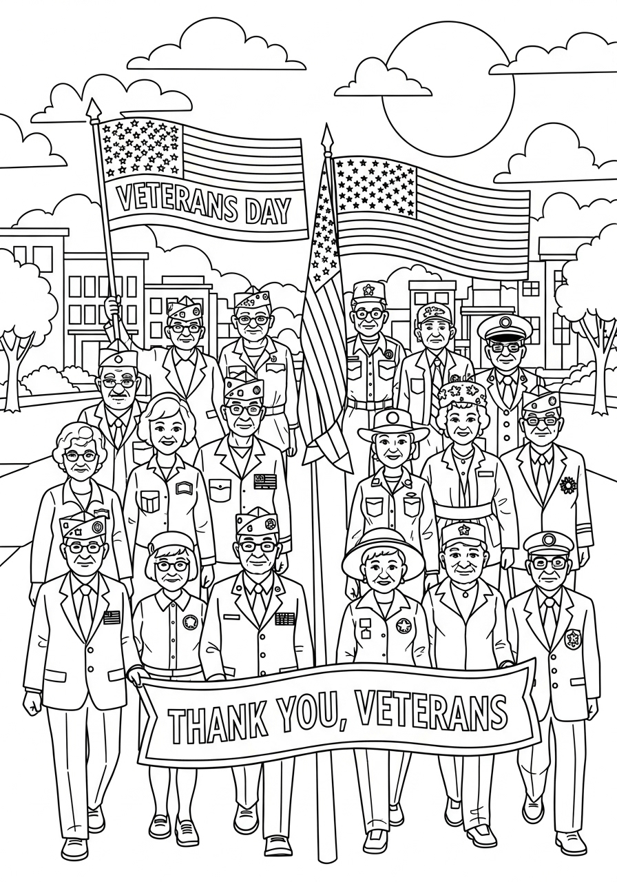 Veterans Day Coloring Pages 16 free Veterans Day printable coloring pages 1