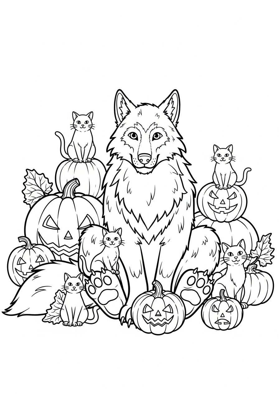 Werewolf Coloring Pages 15 Werewolf coloring book pages