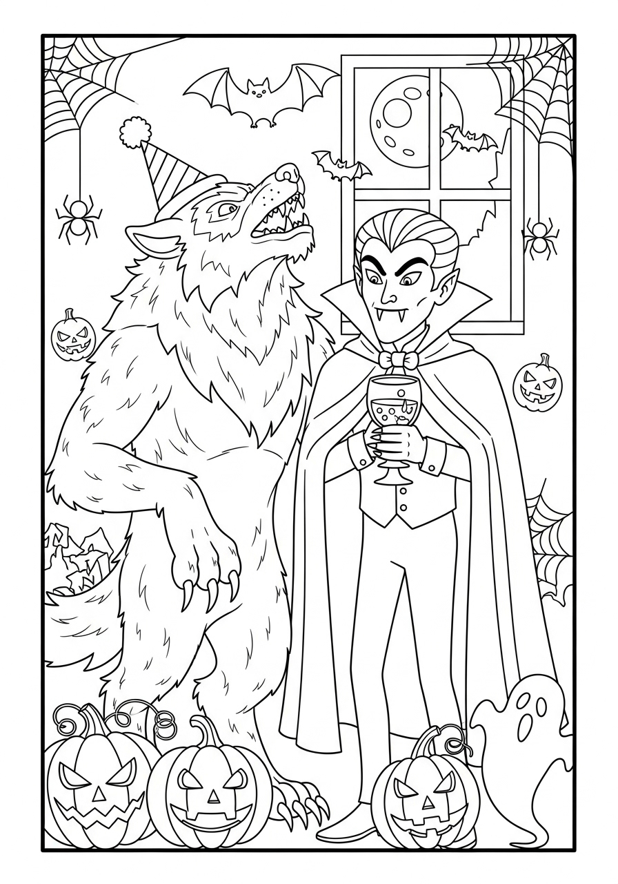 Werewolf Coloring Pages 16 kids Werewolf coloring pages