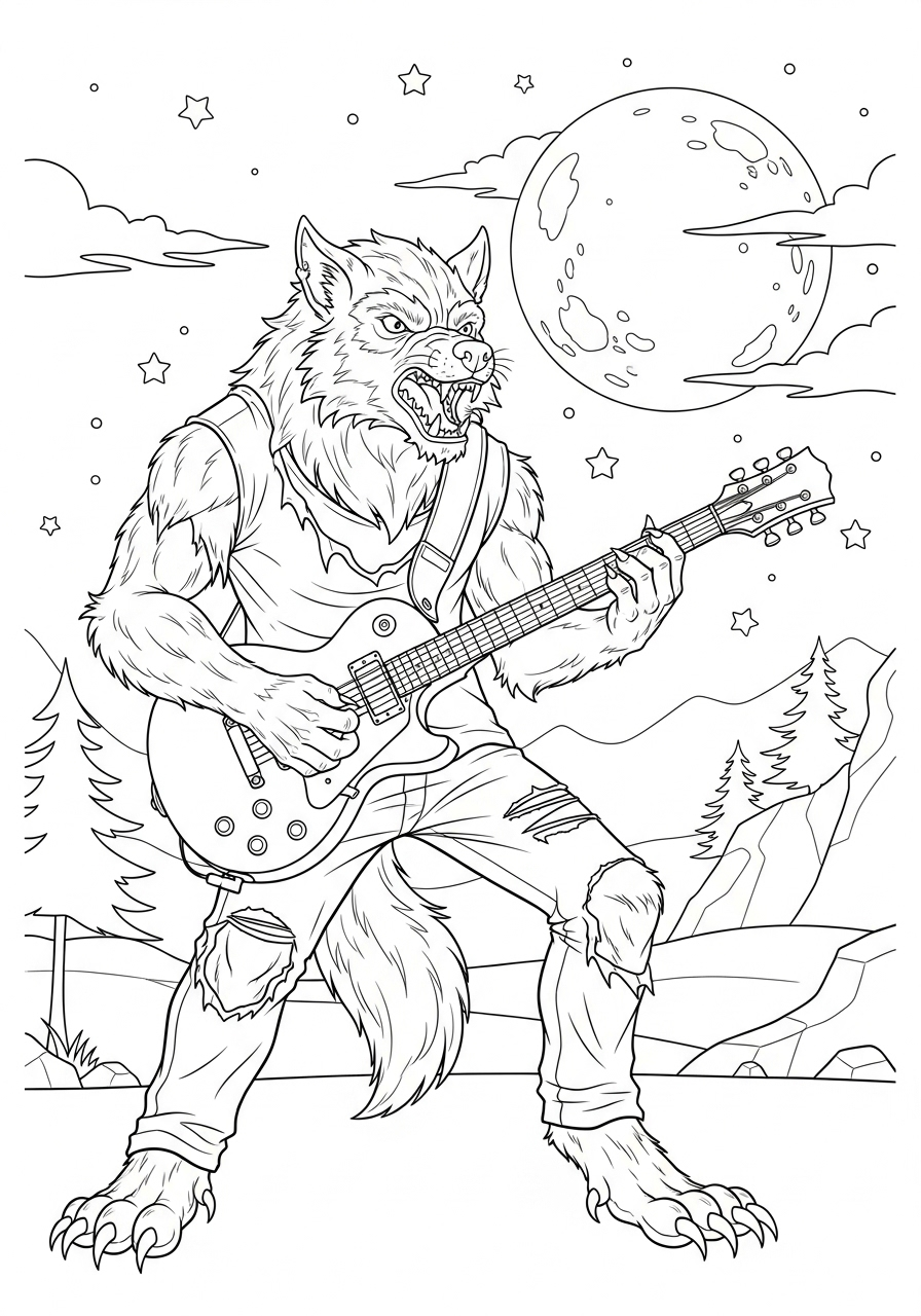 Werewolf Coloring Pages 20 grinch Werewolf coloring pages