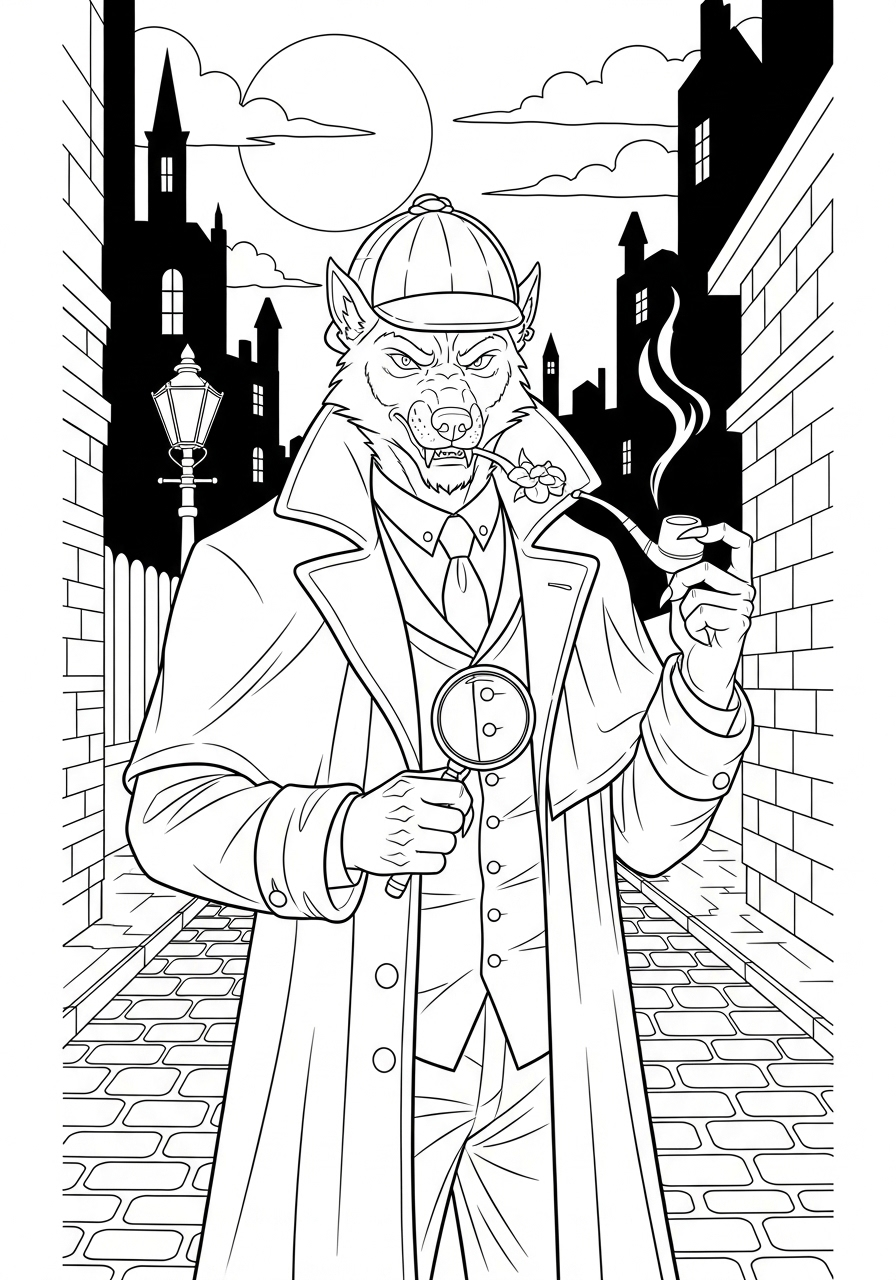 Werewolf Coloring Pages 21 free Werewolf tree coloring pages 1
