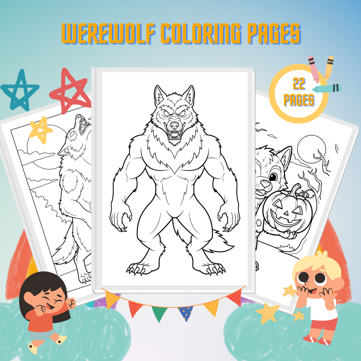 Werewolf Coloring Pages