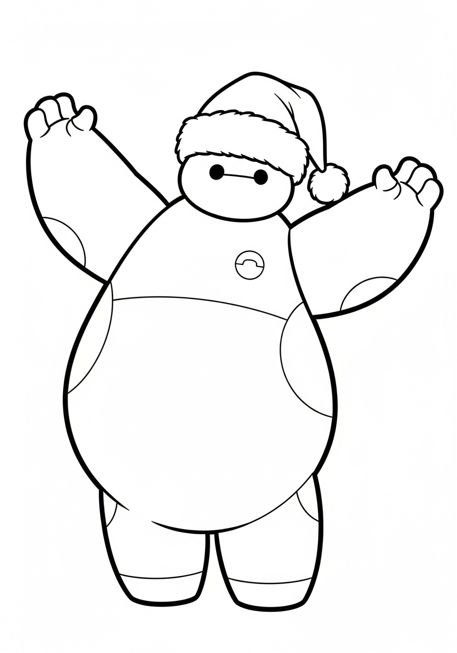 Baymax coloring pages grinch 1