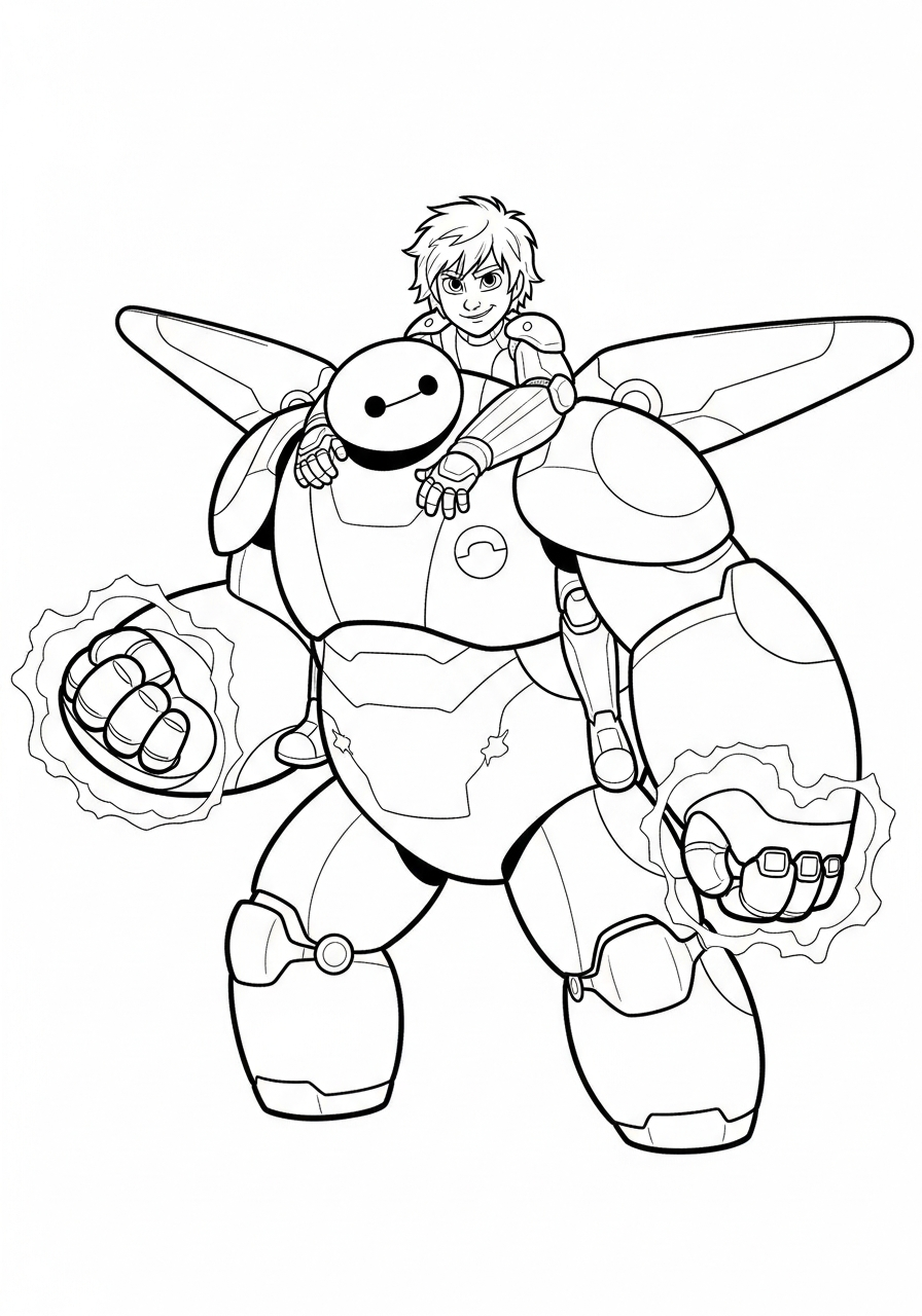 cute coloring pages Baymax