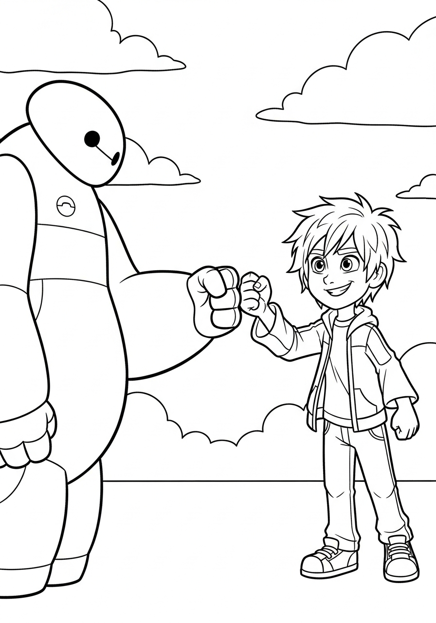 coloring pages printable Baymax