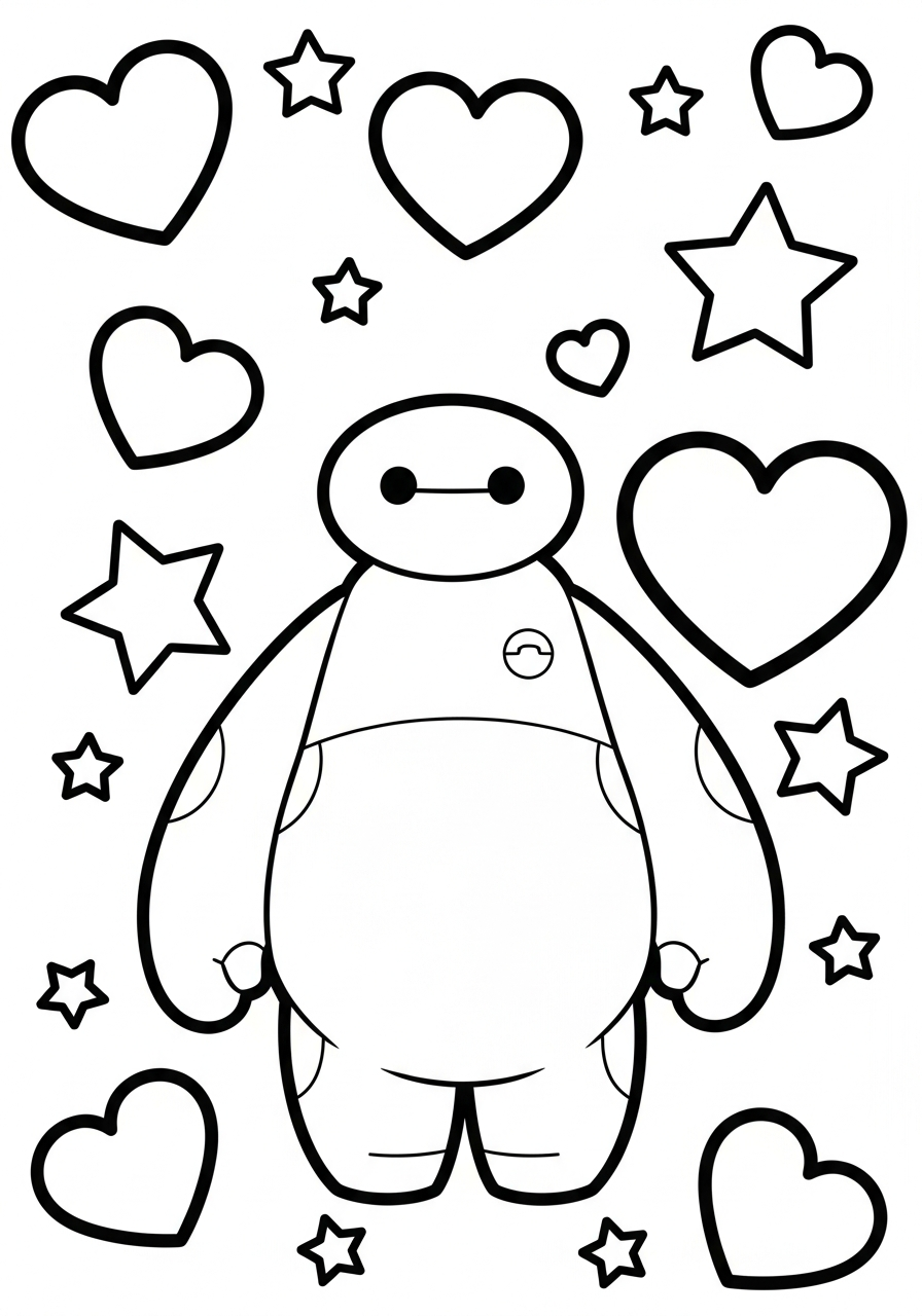 Baymax coloring pages grinch