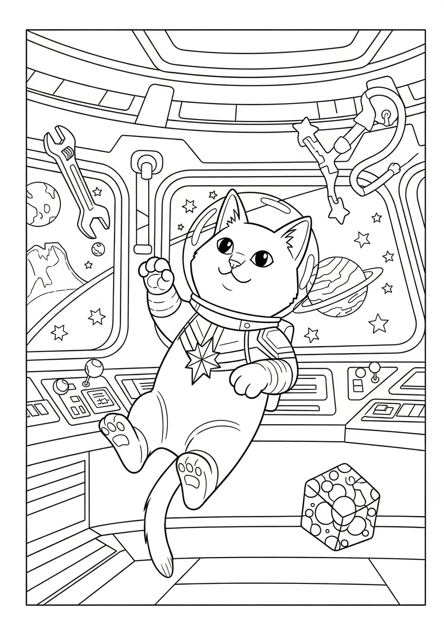 Captain Marvel coloring book pages