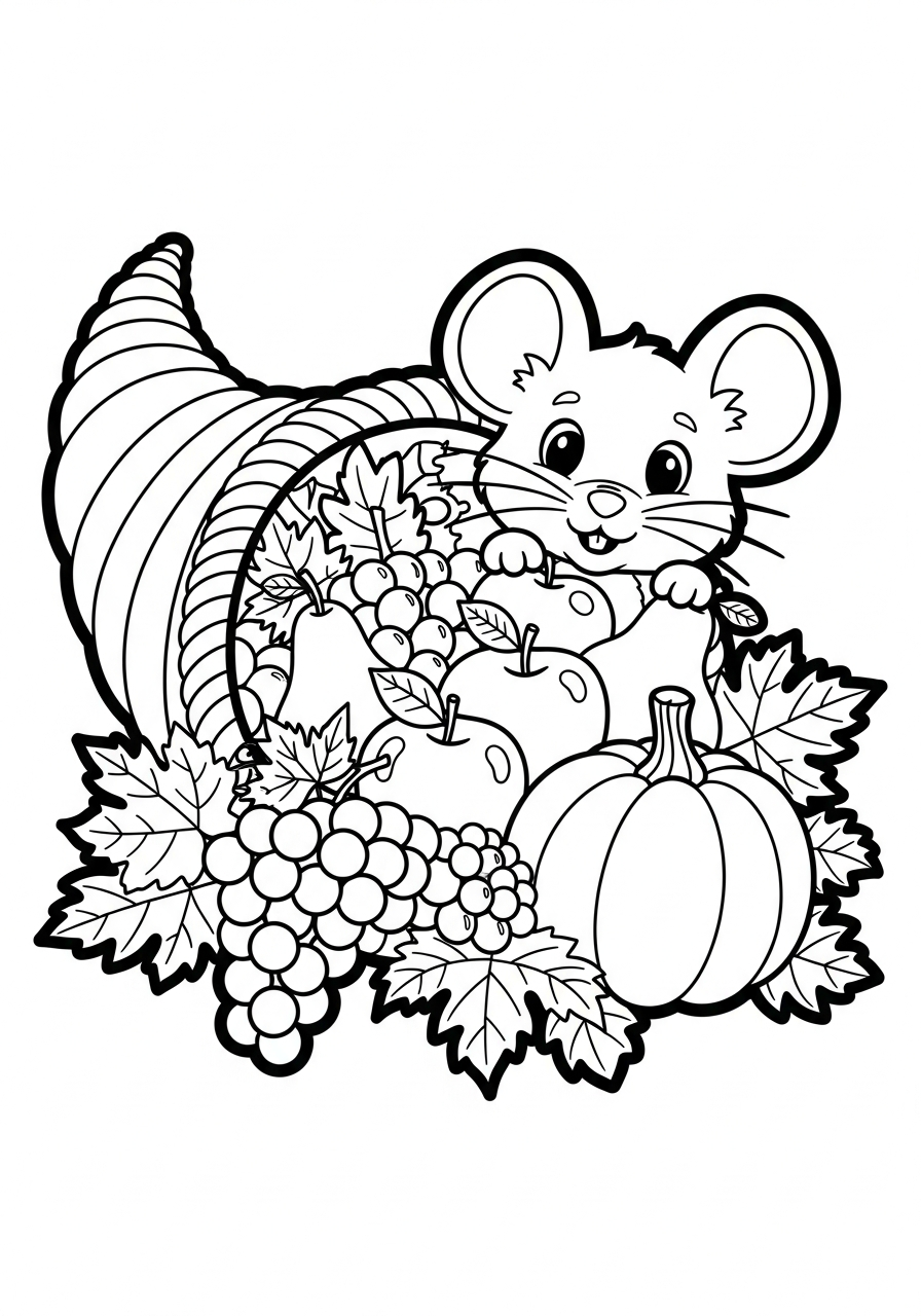 Cornucopia Coloring Pages 7 grinch Cornucopia coloring pages