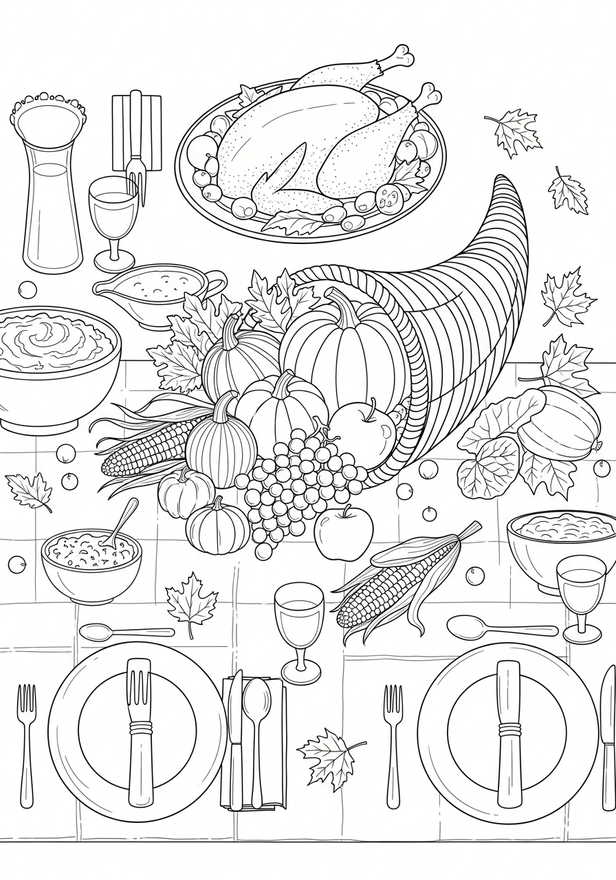 Cornucopia Coloring Pages 10 cute coloring pages Cornucopia