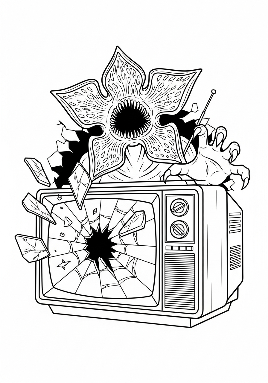 Demogorgon free coloring pages