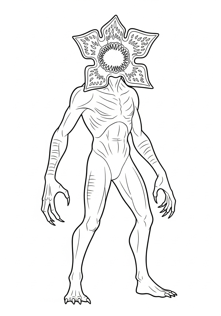 adult coloring pages Demogorgon