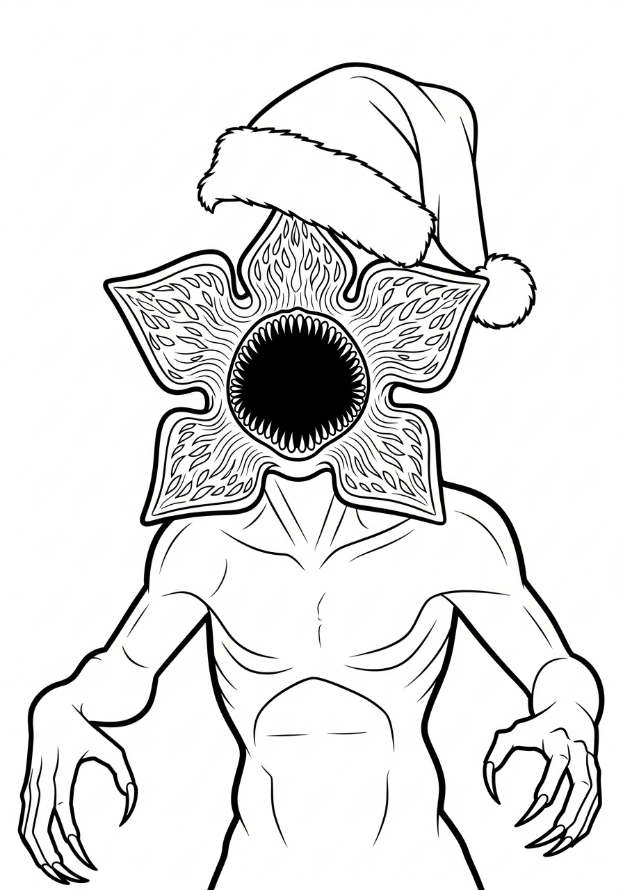 Demogorgon coloring pages to print 1