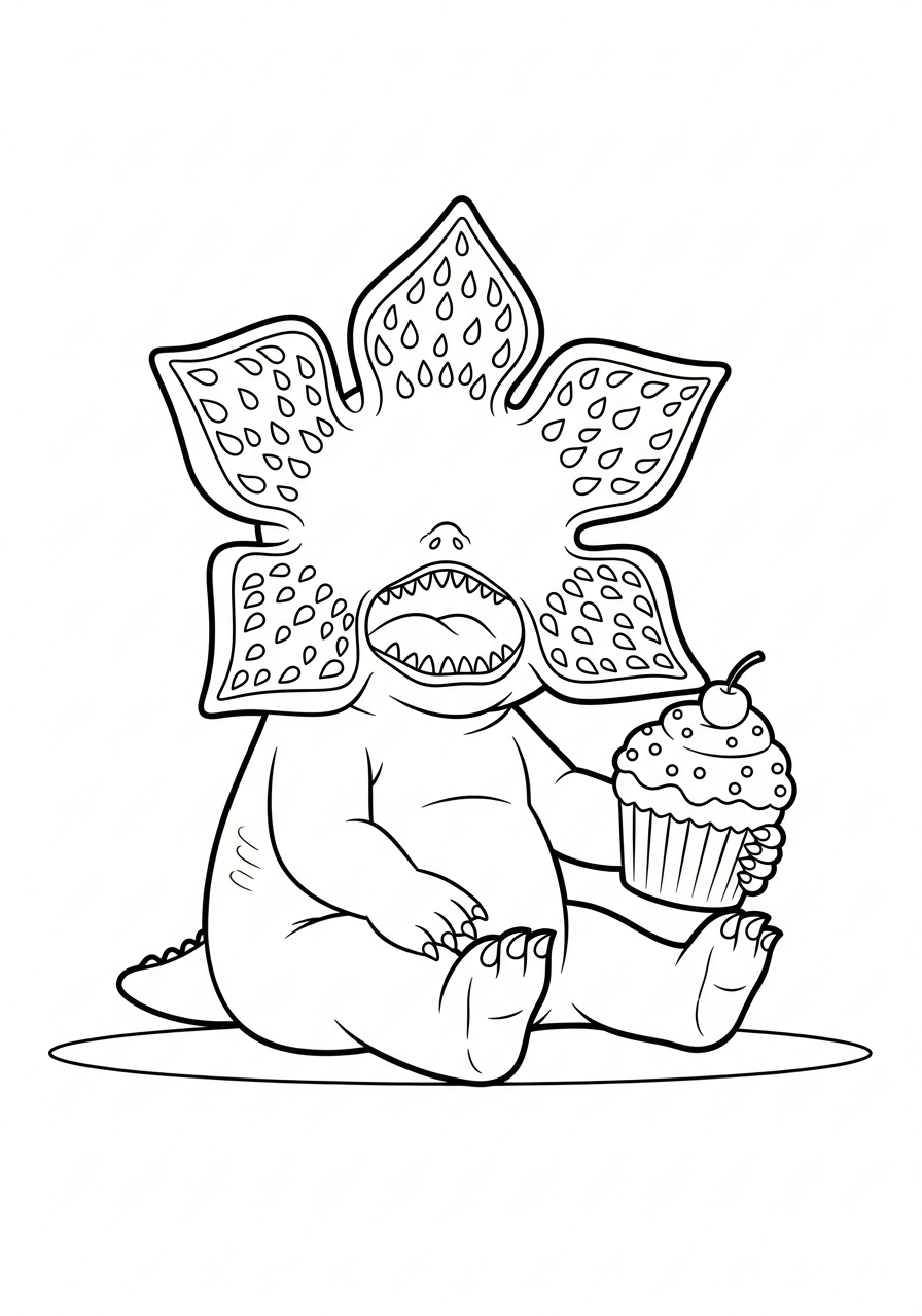 Demogorgon ornaments coloring pages