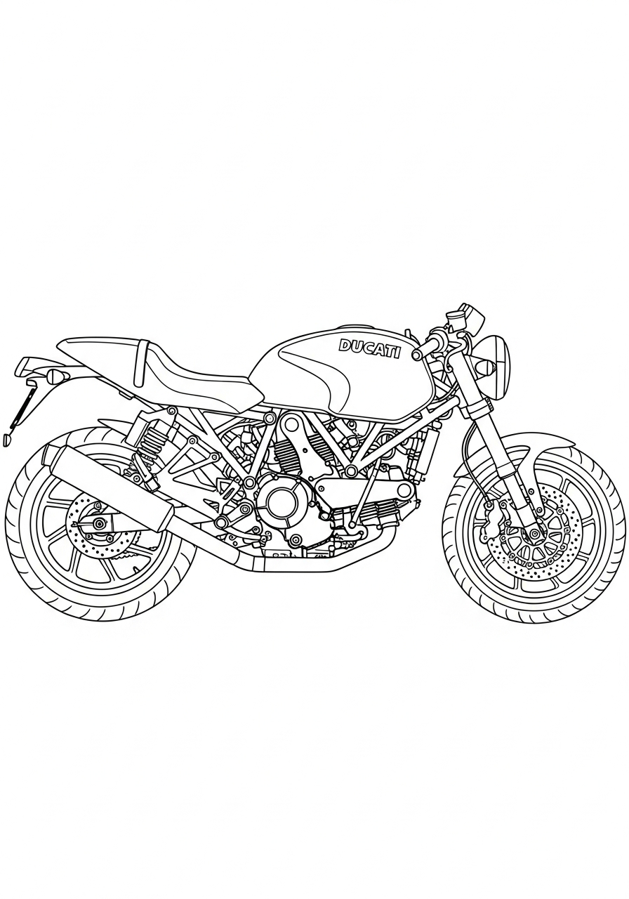 Ducati Coloring Pages 2 detailed Ducati coloring pages