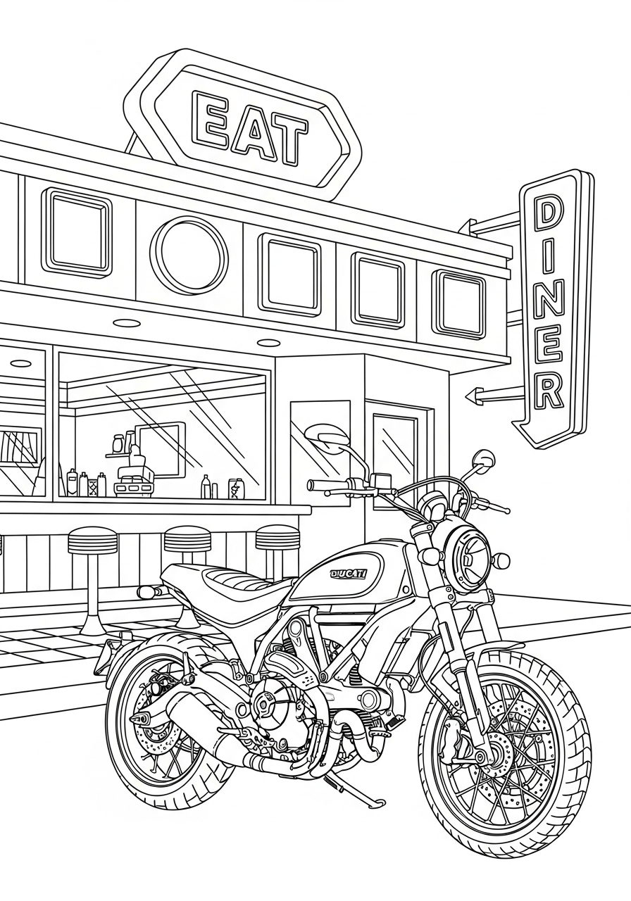 Ducati Coloring Pages 23 free Ducati coloring pages printable 1