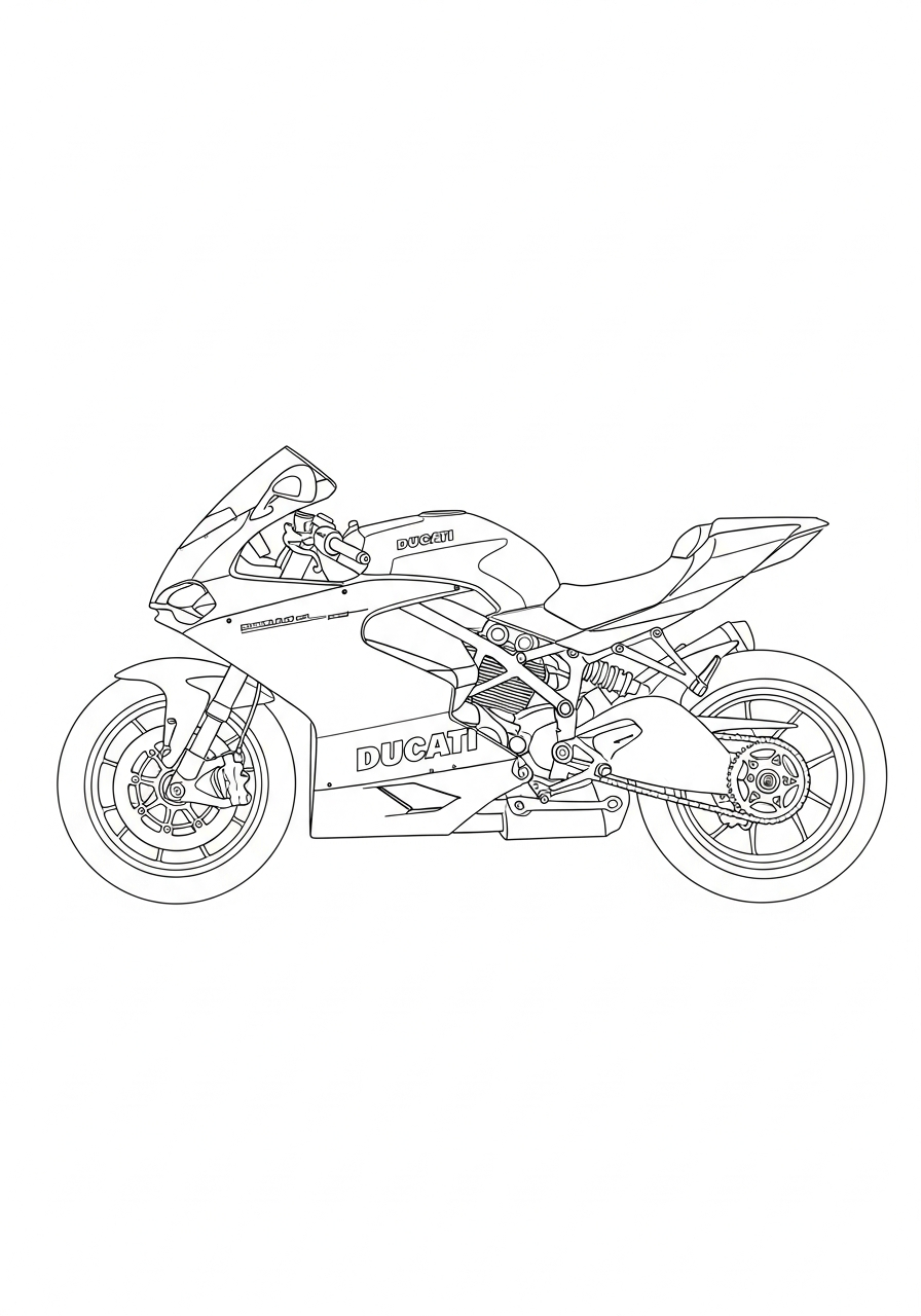 Ducati Coloring Pages 3 coloring pages for kids Ducati
