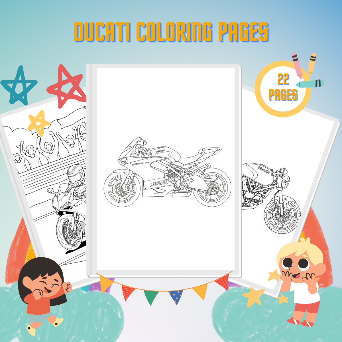 Ducati Coloring Pages thumbnail