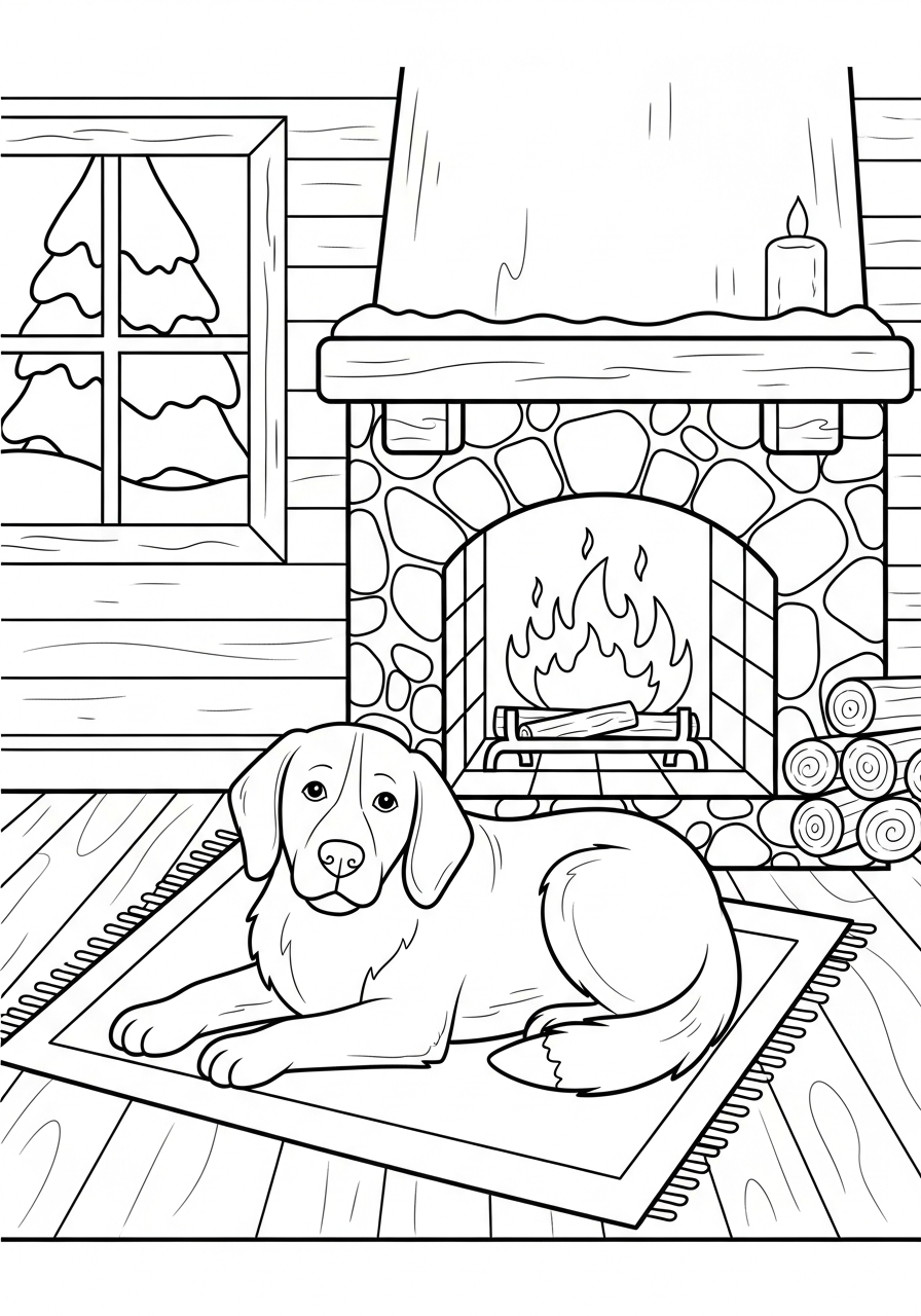 Fireplace Coloring Pages 15 Fireplace free coloring pages 1