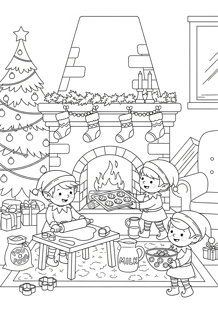 Fireplace Coloring Pages 16 easy cute Fireplace coloring pages