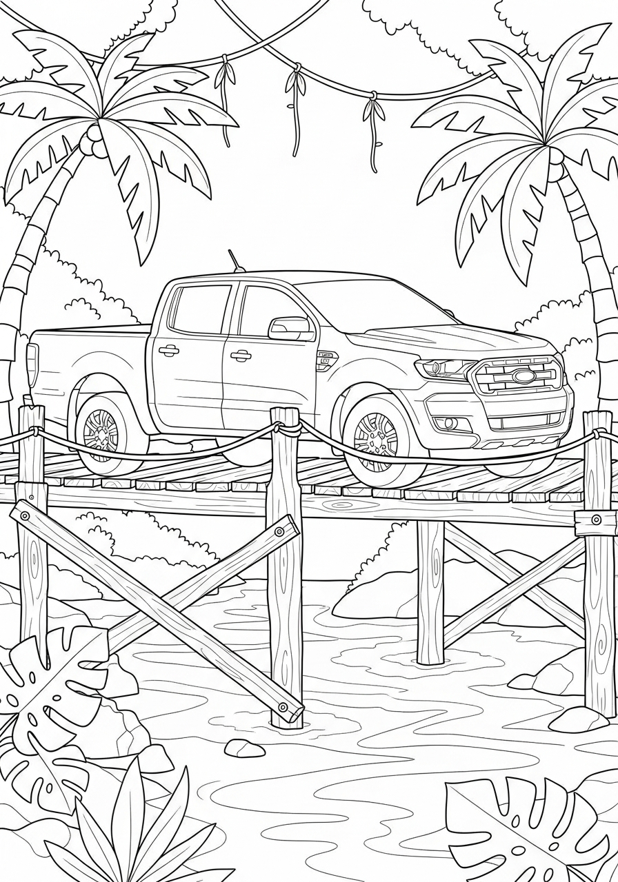 Ford decorations coloring pages 1