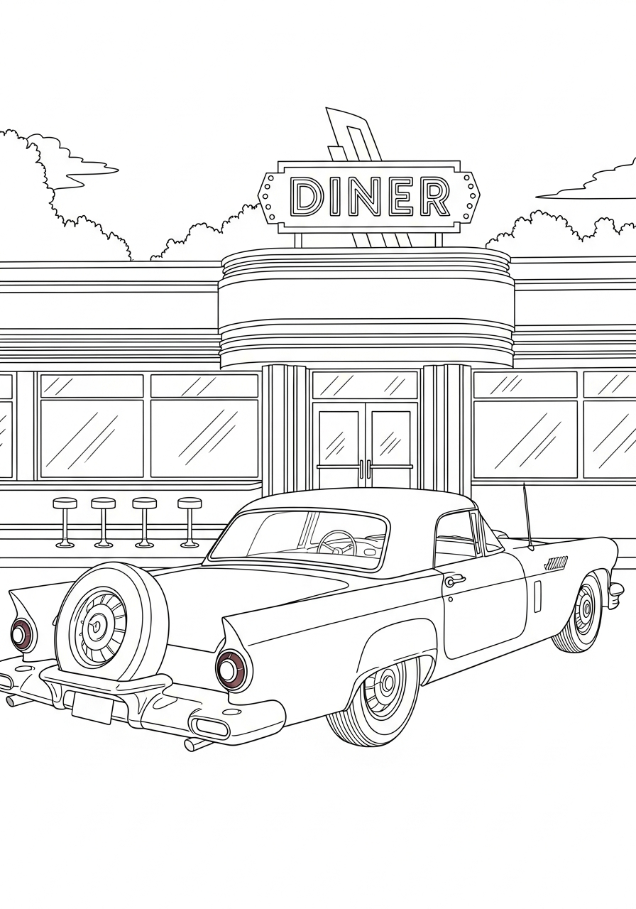 printable Ford coloring pages for adults