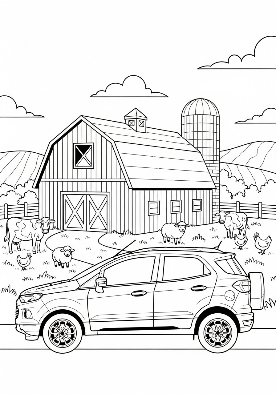 Ford coloring pages for adults pdf