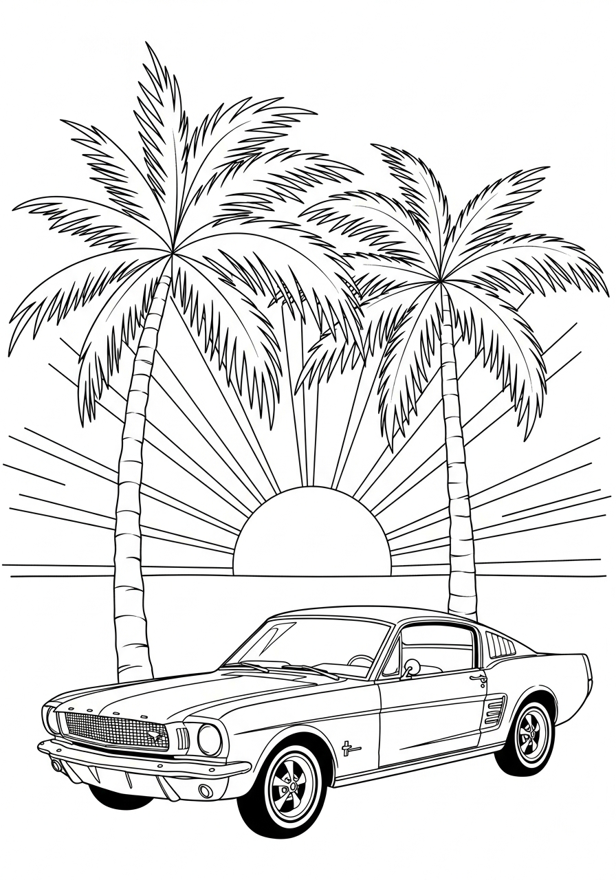 free Ford printable coloring pages