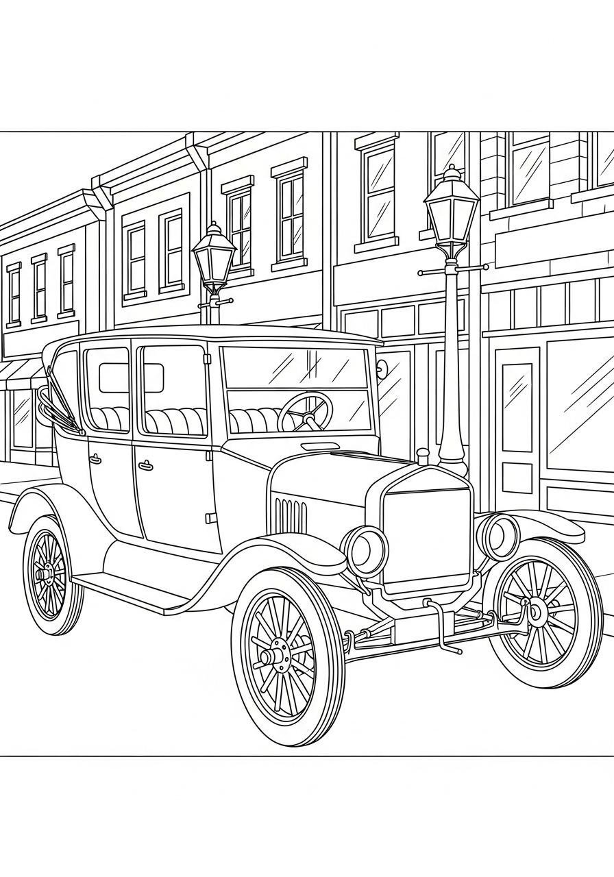printable coloring pages Ford 1