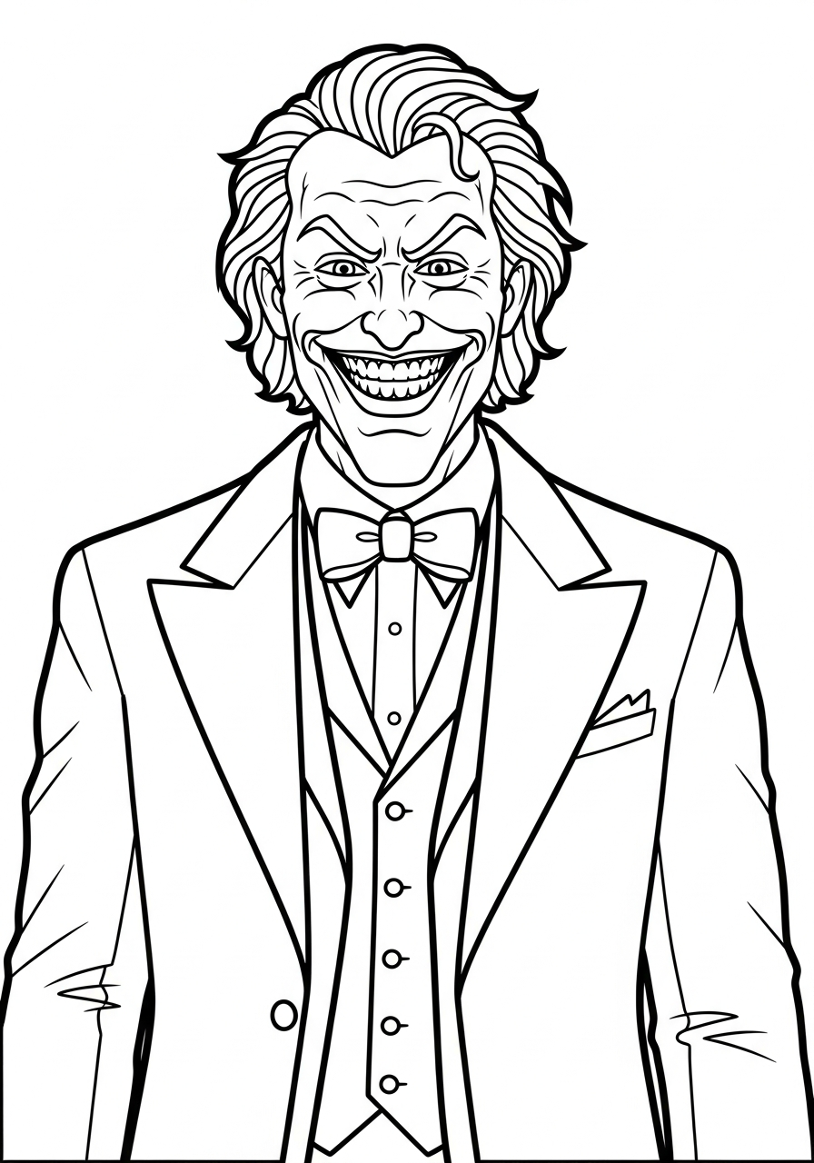 coloring pages for kids Joker