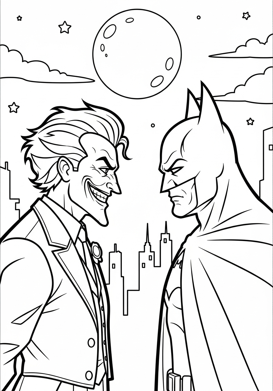 Joker coloring pages for adults pdf