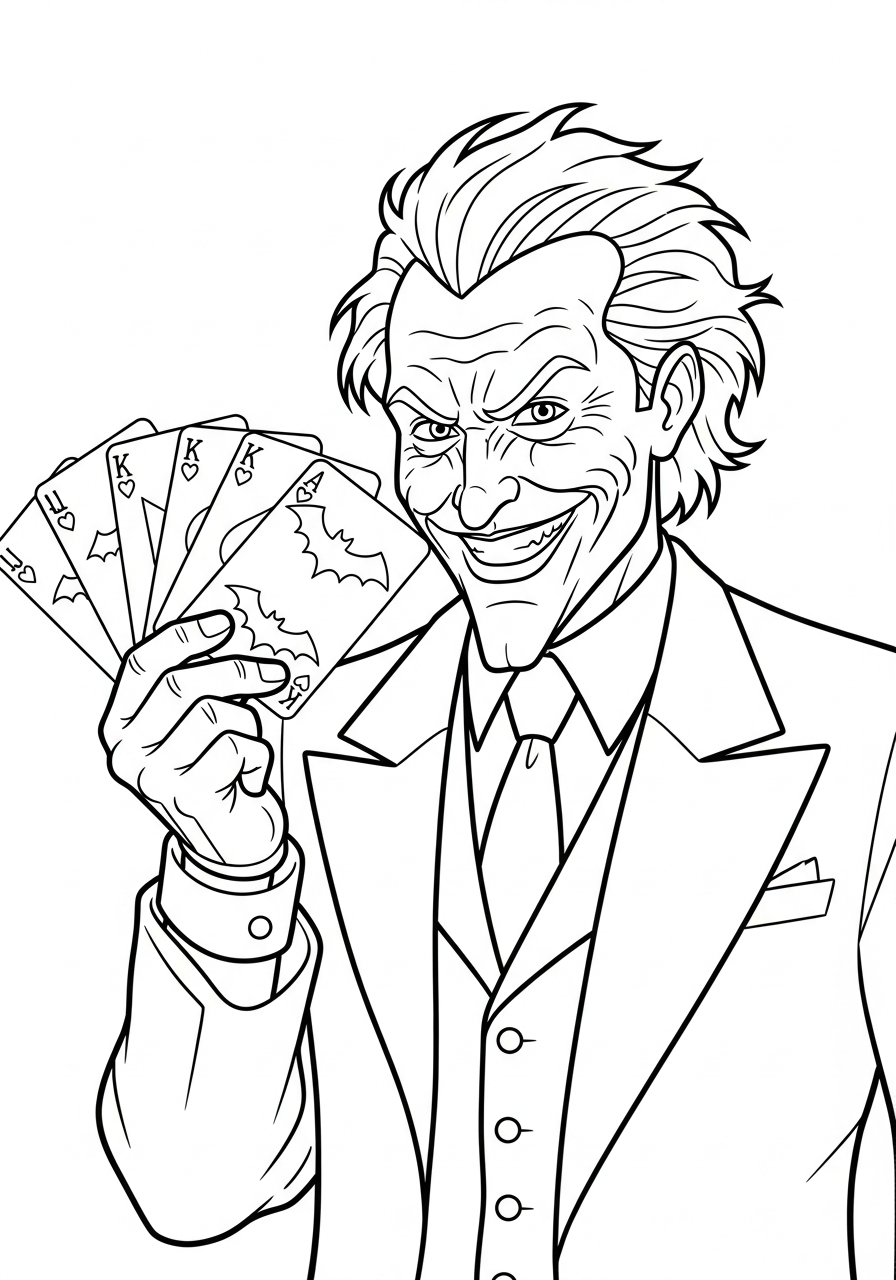 preschool Joker coloring pages 1