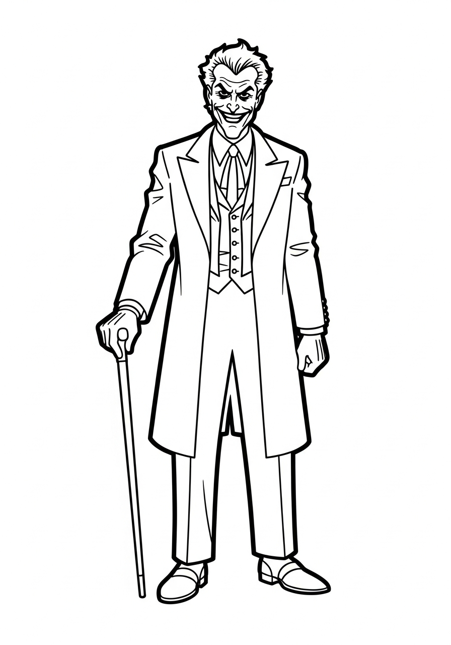 Joker coloring pages for kids