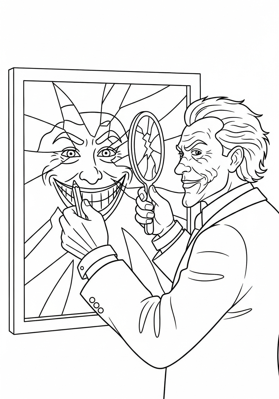 free printable Joker coloring pages
