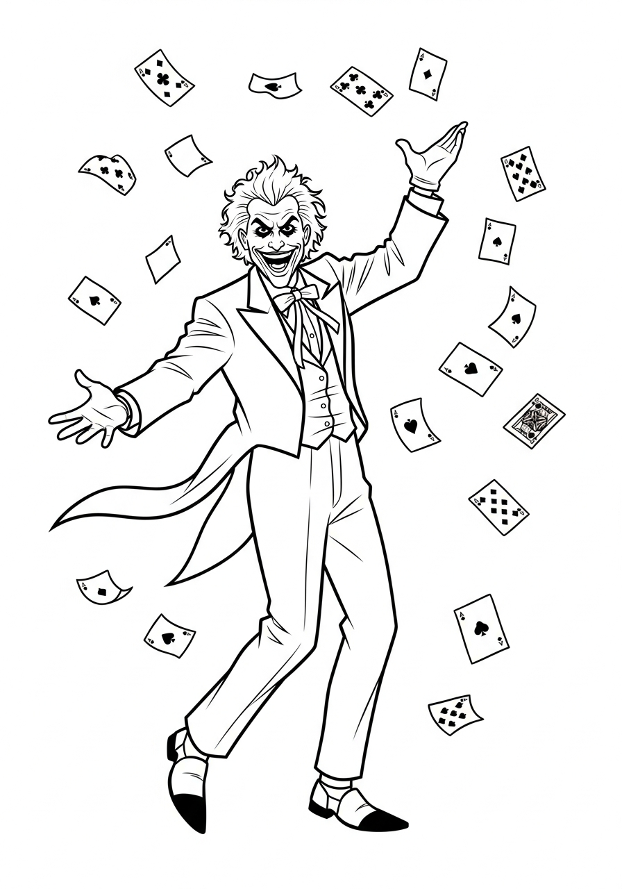 coloring pages printable Joker 1