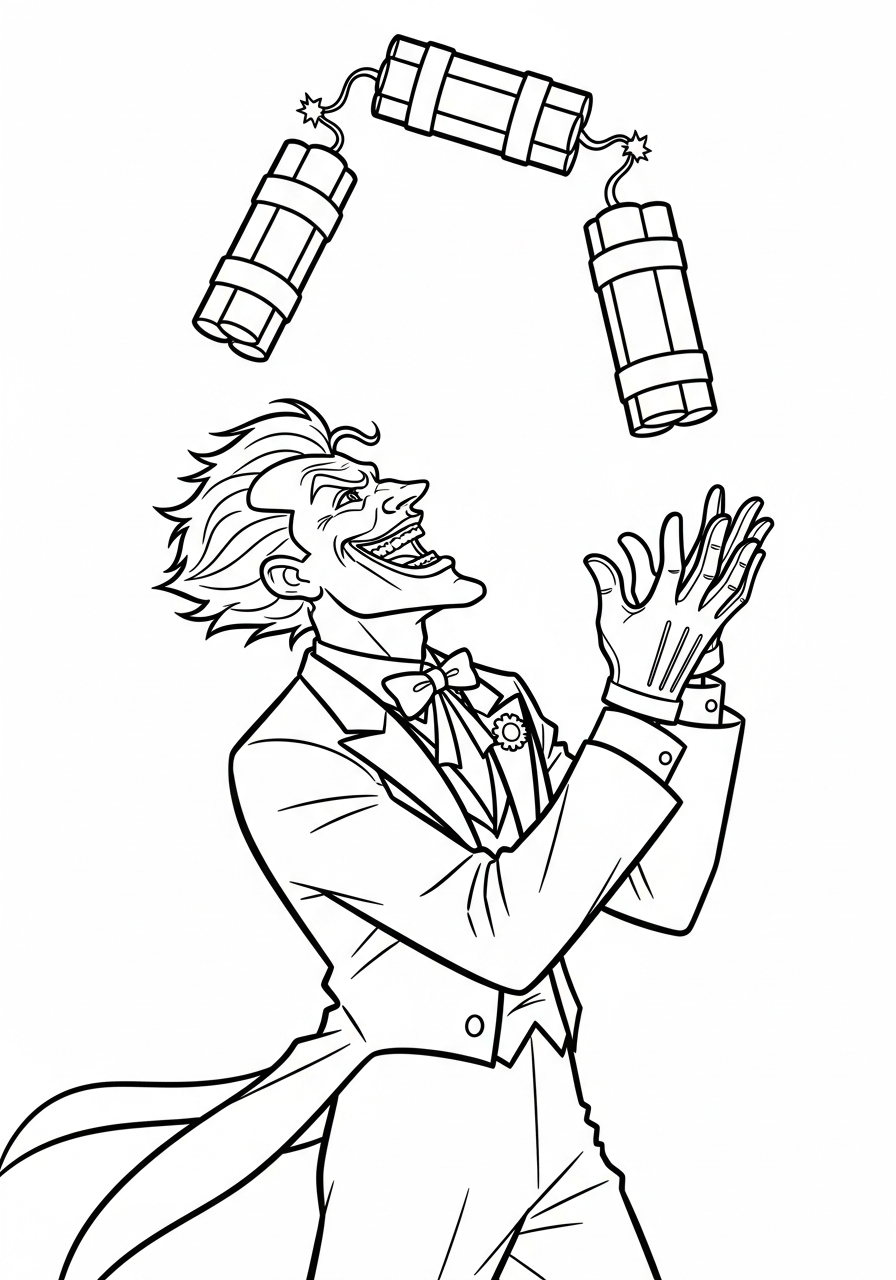 free Joker coloring pages printable